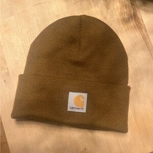 Carhartt Brown knit cuffed beanie
